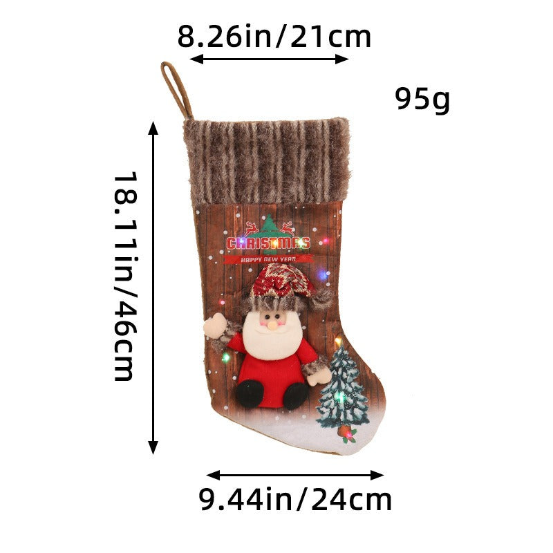 Christmas Socks Tree Decor Gift Bags