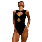Jumpsuit women bikini women sexy solid color
