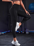 High Waist Active Leggings – Black