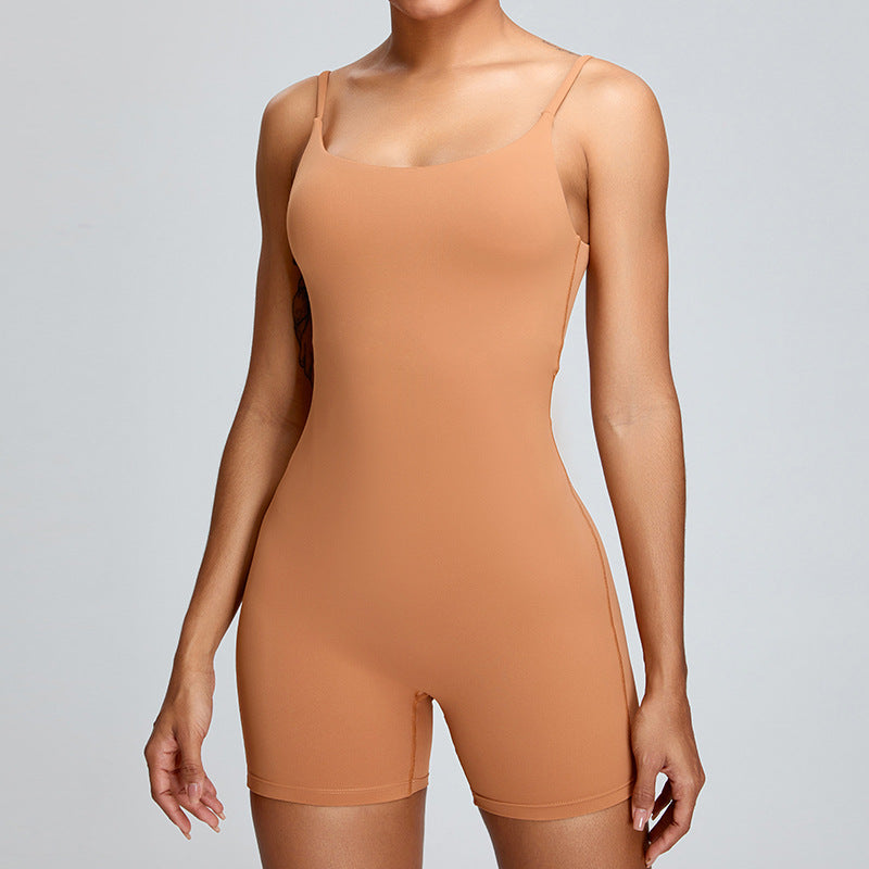 Nude Yoga Camisole Jumpsuit for Women