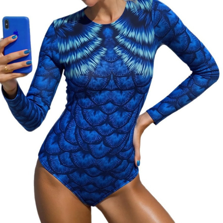 Swimwear for Women, Long Sleeve Quick-Dry One-Piece Bikini - Classyfashion24.com