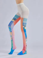 Small Group Patterned Pantyhose – Colorful Silk Style Velvet Stockings