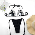 Bikini Swimwear with Sequins, Flashy Two-Piece Sexy Swim Suit - Classyfashion24.com