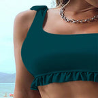 One-Shoulder Cut-Out Bikini Swimwear for Women - Classyfashion24.com