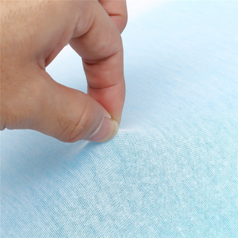 Orthopedic Memory Foam Cool Gel Pillow with a hand pressing the soft, breathable fabric, showcasing its comfort and support f