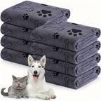 Quick-Dry Microfiber Pet Bath Towel for Dogs & Cats - Classyfashion24.com