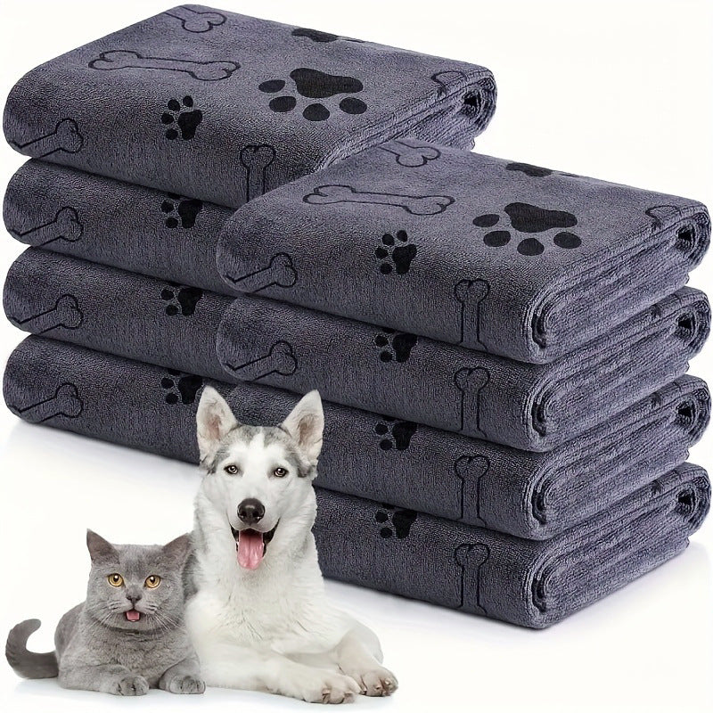Quick-Dry Microfiber Pet Bath Towel for Dogs & Cats
