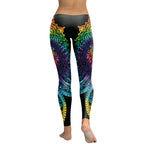 Mandala Flower Leggings – 3D Printed Gradient High Waist Fitness Pants