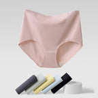 Cotton Antibacterial Breathable Quick-Dry Cooling Seamless High-Waisted Tummy-Control Women's Underwear - Classyfashion24.com