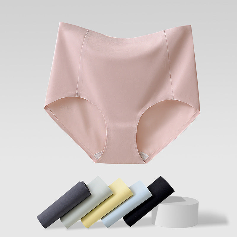 Cotton Antibacterial Breathable Quick-Dry Cooling Seamless High-Waisted Tummy-Control Women's Underwear - Classyfashion24.com
