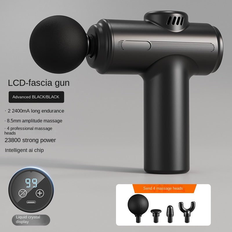 Mini Portable Massage Gun with 4 Heads