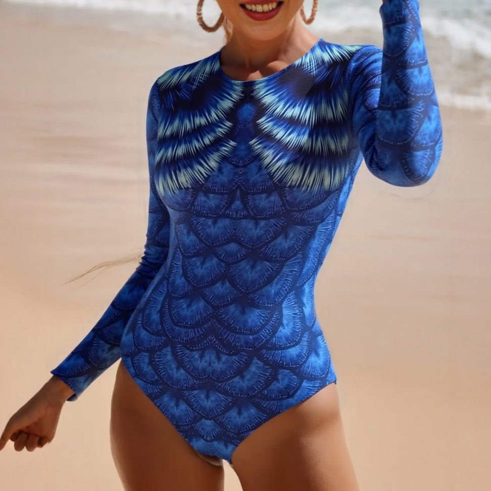 Swimwear for Women, Long Sleeve Quick-Dry One-Piece Bikini - Classyfashion24.com
