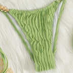 Swimwear  Female  Neckline Tie Sexy Two-Piece Three-Point Design - Classyfashion24.com