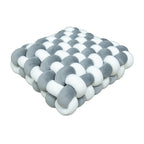 Seat cushion square woven pillow household plush cushion sofa bay window decorative pad