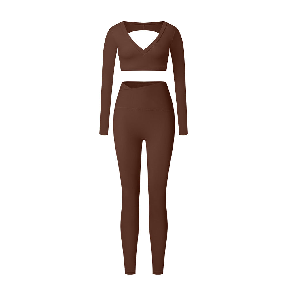 High-Waist Shaping Yoga Suit Set for Women
