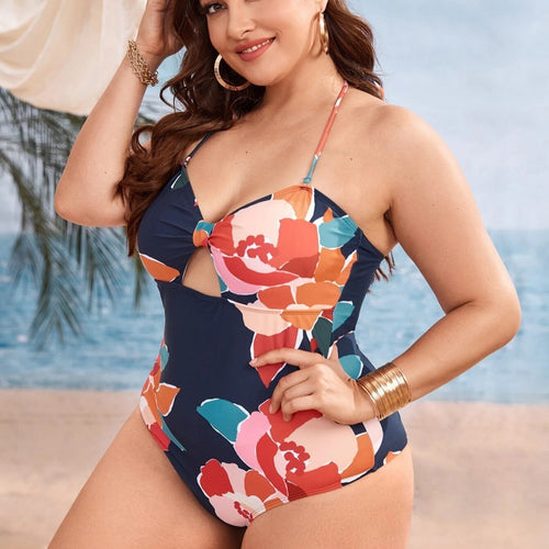 Plus Size Printed Swimwear - Classyfashion24.com