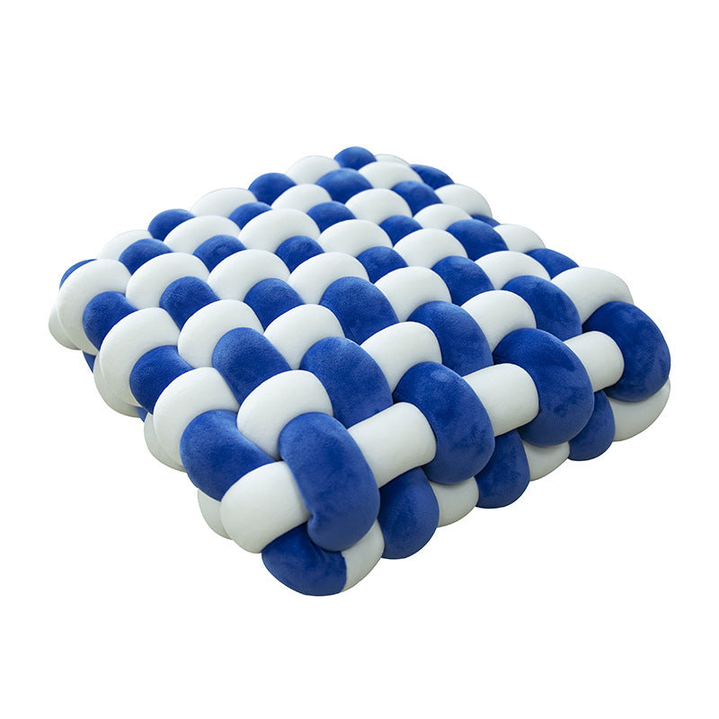 Seat cushion square woven pillow household plush cushion sofa bay window decorative pad
