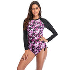 Gradient color sunscreen long sleeved swimsuit - Classyfashion24.com