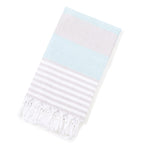 Turkish Striped Fringe Beach Towel – Quick Dry - Classyfashion24.com