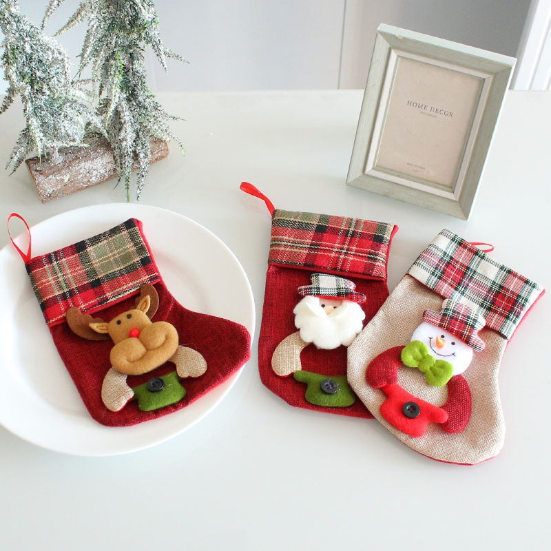 Santa Claus Christmas Tree Sock Pendant