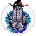 Round Palm 3D-Print Bohemian Beach Towel Tapestry - Classyfashion24.com