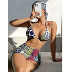 Strap up backless swimsuit for women - Classyfashion24.com