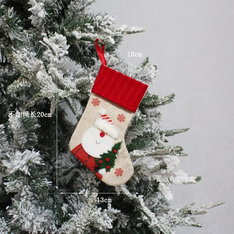 Snowman Christmas Tree Sock Pendants