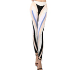 High-Waisted Spliced Elastic Waistband Leggings - Classyfashion24.com