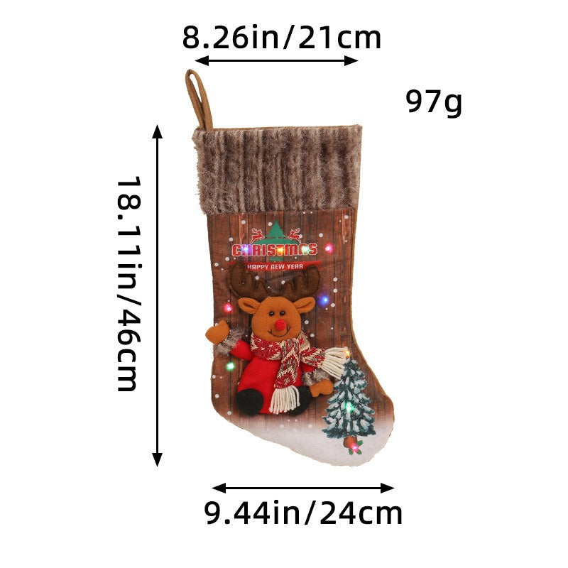 Christmas Socks Tree Decor Gift Bags