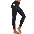 Women's Anti-Slip Elastic High-Waist Drop Glue Riding Pants