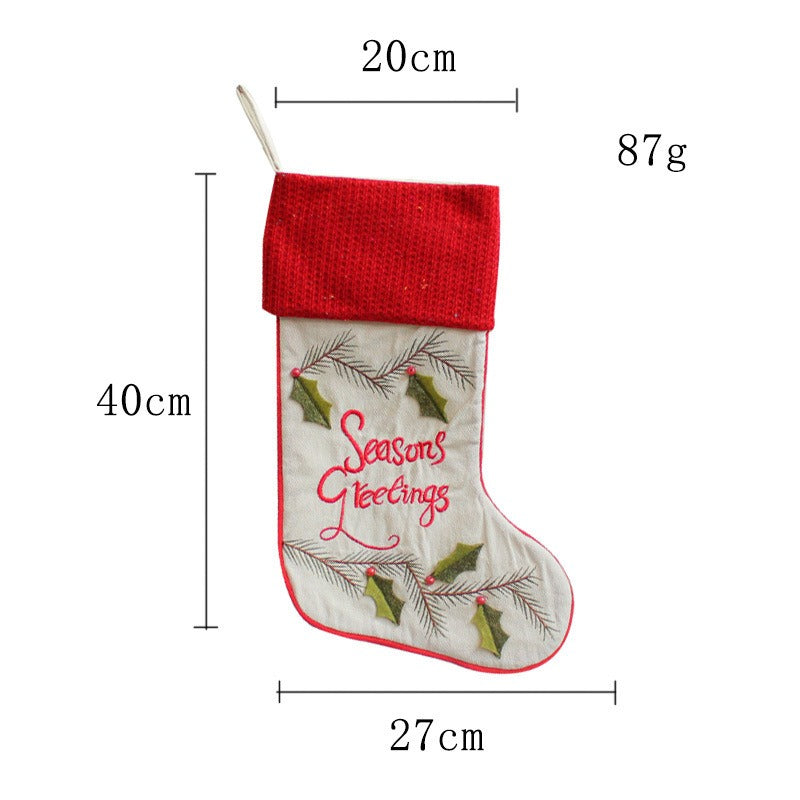 Knitted Christmas Socks Candy Gift Bags