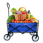 Heavy Duty Folding Utility Wagon – Collapsible All-Terrain Garden & Beach Cart