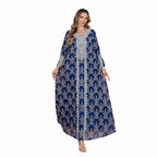 New Fashion Muslim Women's Long Robe Middle Eastern Clothing Jalabiya Elegant Embroidery Dubai Long Dress - Classyfashion24.com