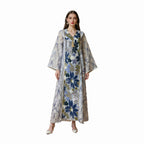 Muslim Dubai Dress for Women, Arabic Clothing, Middle Eastern Printed Sequin Long Robe - Classyfashion24.com