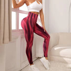 Dyed Aurora High-Waisted Seamless Yoga Pants Tummy Control Fitted Workout Leggings Fitness Pants - Classyfashion24.com