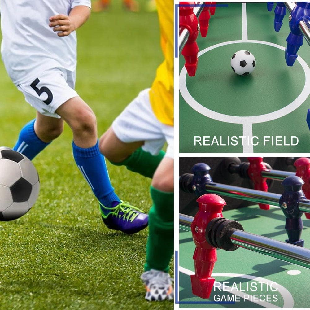 Professional 56-Inch Foosball Table featuring a realistic field and game pieces, ideal for competitive play.