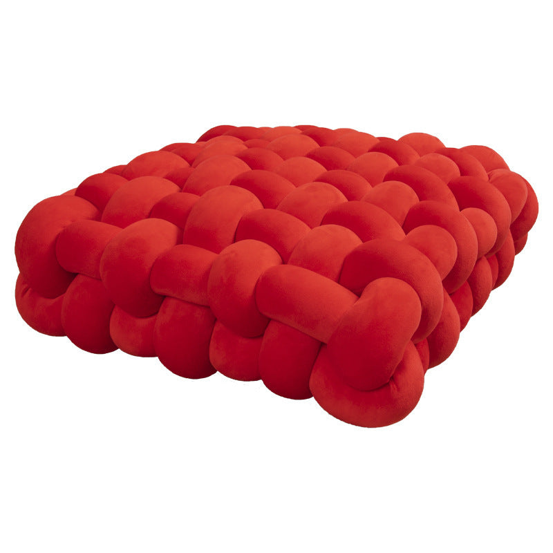 Seat cushion square woven pillow household plush cushion sofa bay window decorative pad