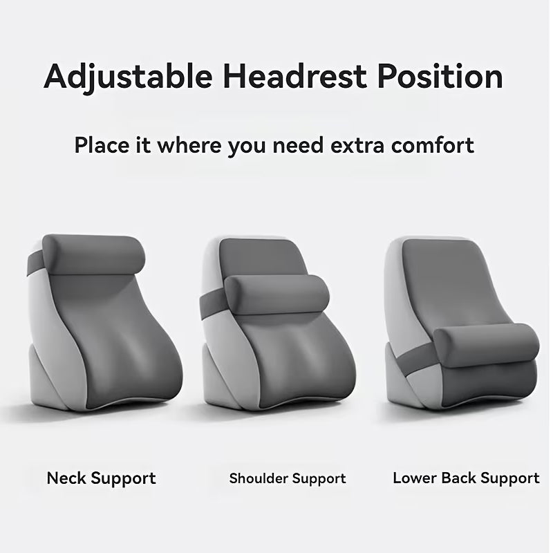 Large Memory Foam Reading Pillow - Adjustable Bed Backrest for Gaming, TV, Work & Relaxation - Classyfashion24.com