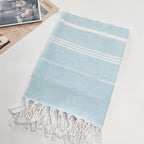 Turkish Striped Fringe Beach Towel – Quick Dry - Classyfashion24.com