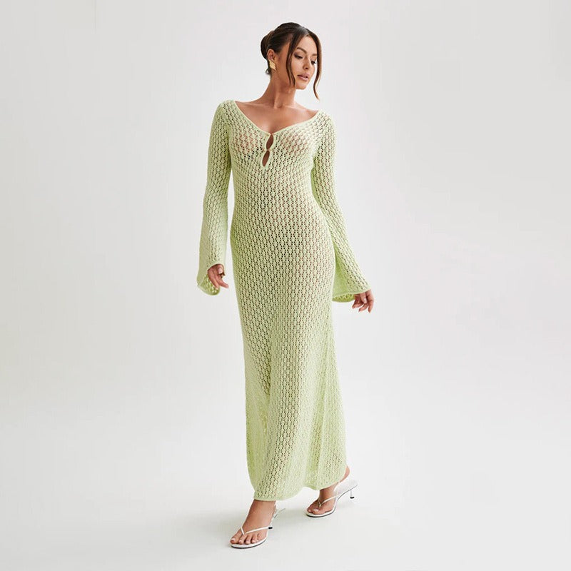 V-Neck Beach Skirt Cover-Up for Women