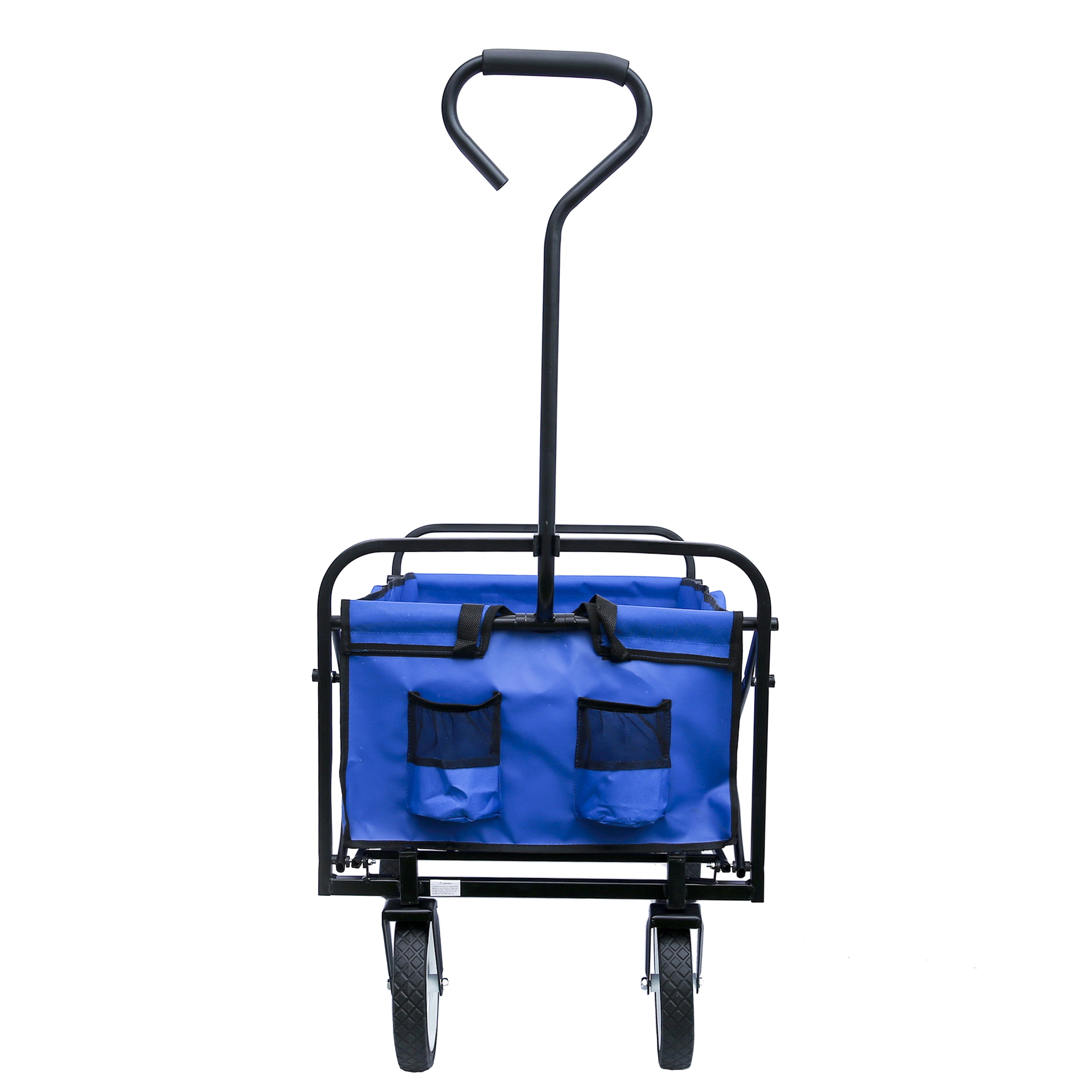 Heavy Duty Folding Utility Wagon – Collapsible All-Terrain Garden & Beach Cart