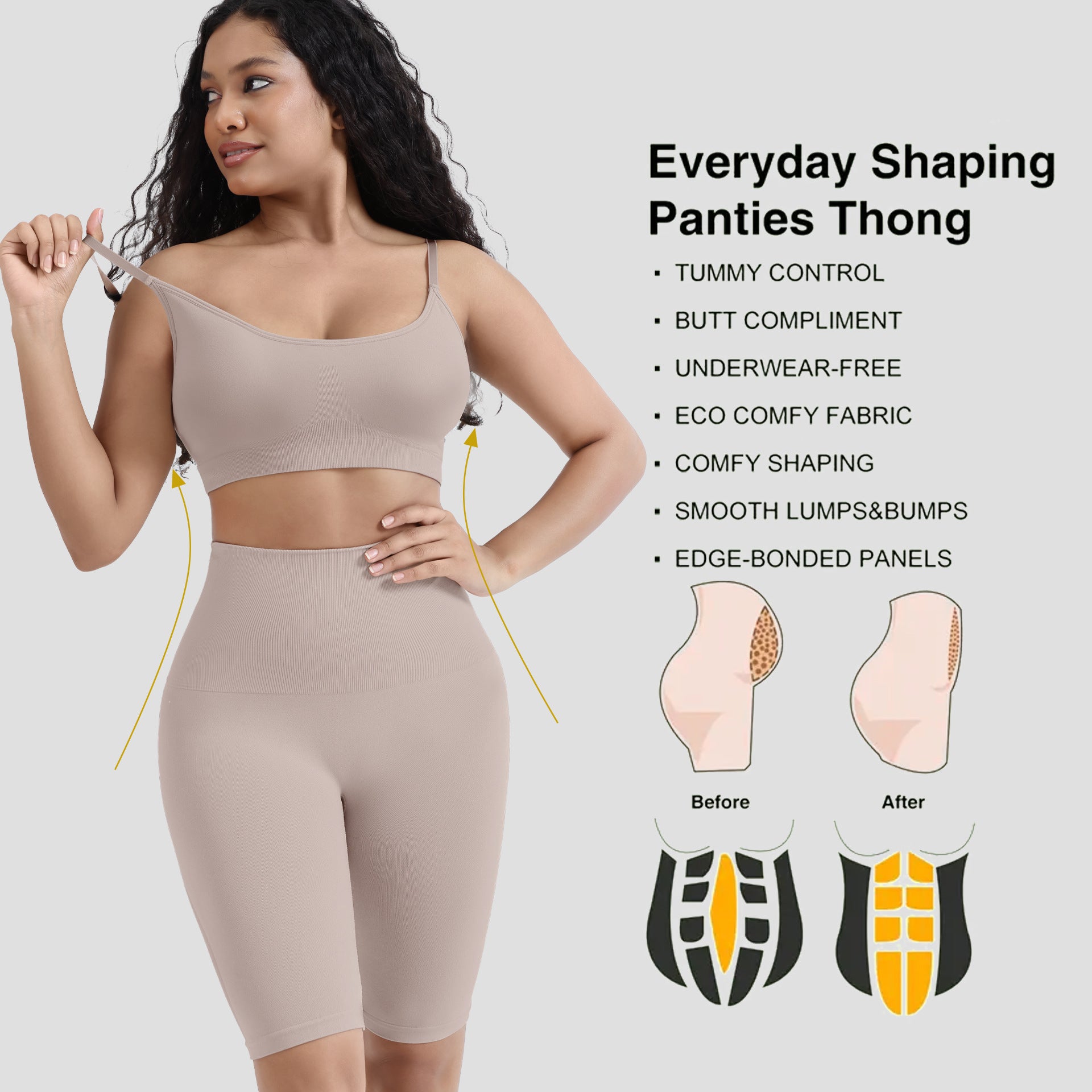 Sports Fitness Waist-Cinching Hip-Lifting Abdominal Support Pants Set - Classyfashion24.com