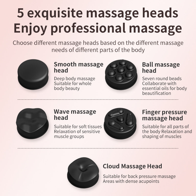 Cordless Body Massager with 5 Heads