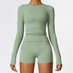 Long-Sleeve Yoga Top for Pilates & Running - Classyfashion24.com