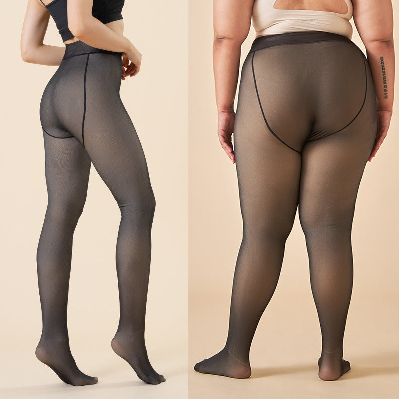 Transparent Leggings – Bare Legs Artifact High Waist Warmth Pants