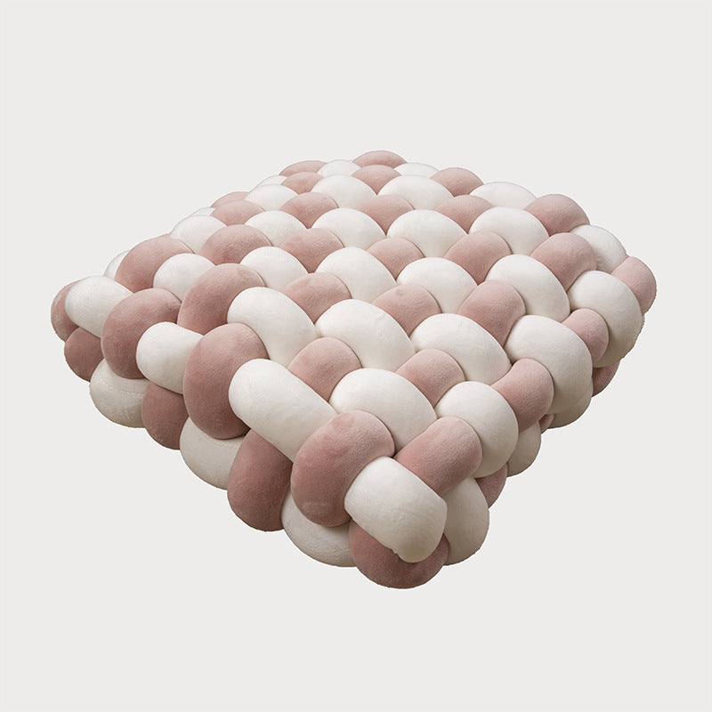 Seat cushion square woven pillow household plush cushion sofa bay window decorative pad