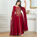 Fashion Evening Dress Arabic Women's Long Robe Extra Long Sleeve Muslim Dress - Classyfashion24.com