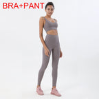 SOISOU 2-Piece Yoga Set with Crop Top & Leggings - Classyfashion24.com