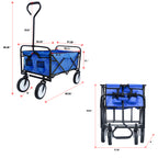 Heavy Duty Folding Utility Wagon – Collapsible All-Terrain Garden & Beach Cart