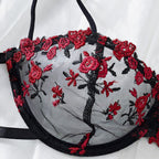 Sheer Strappy Lingerie Set for Women